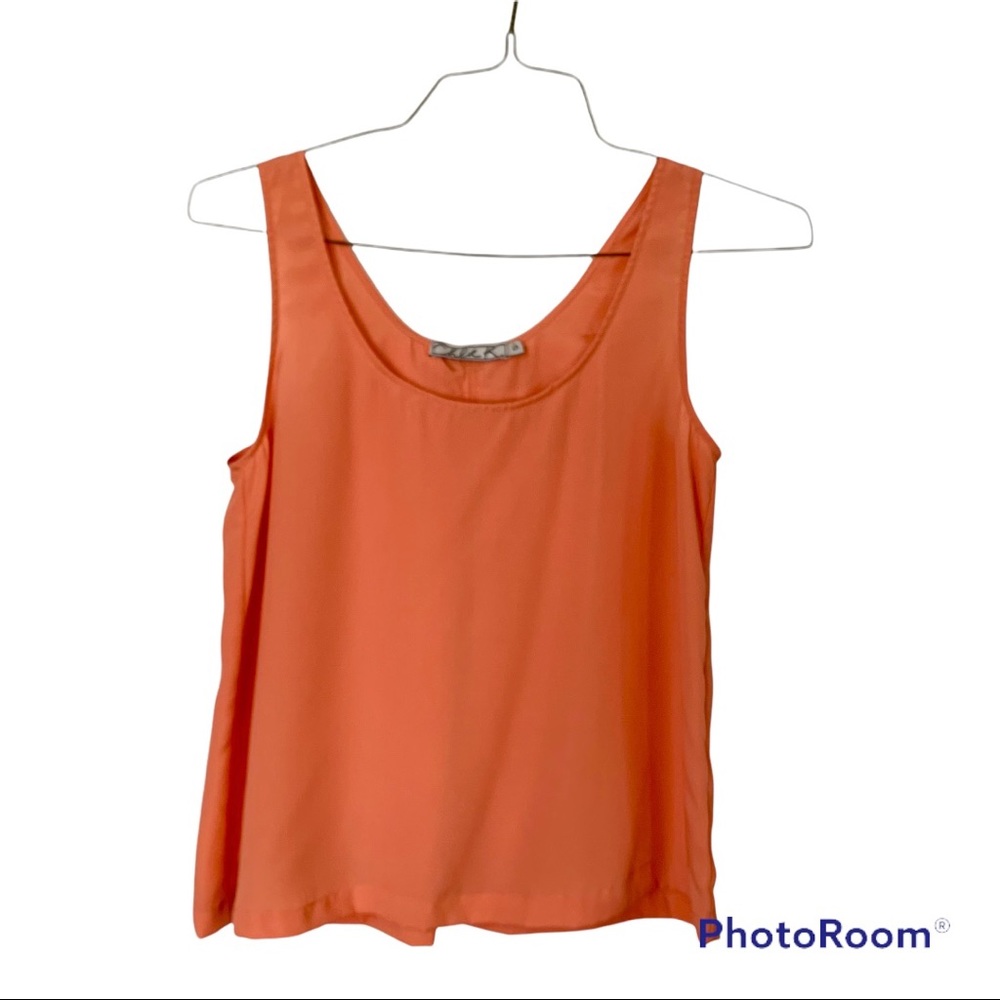 Orange/Peach Tank by Chloe K size small